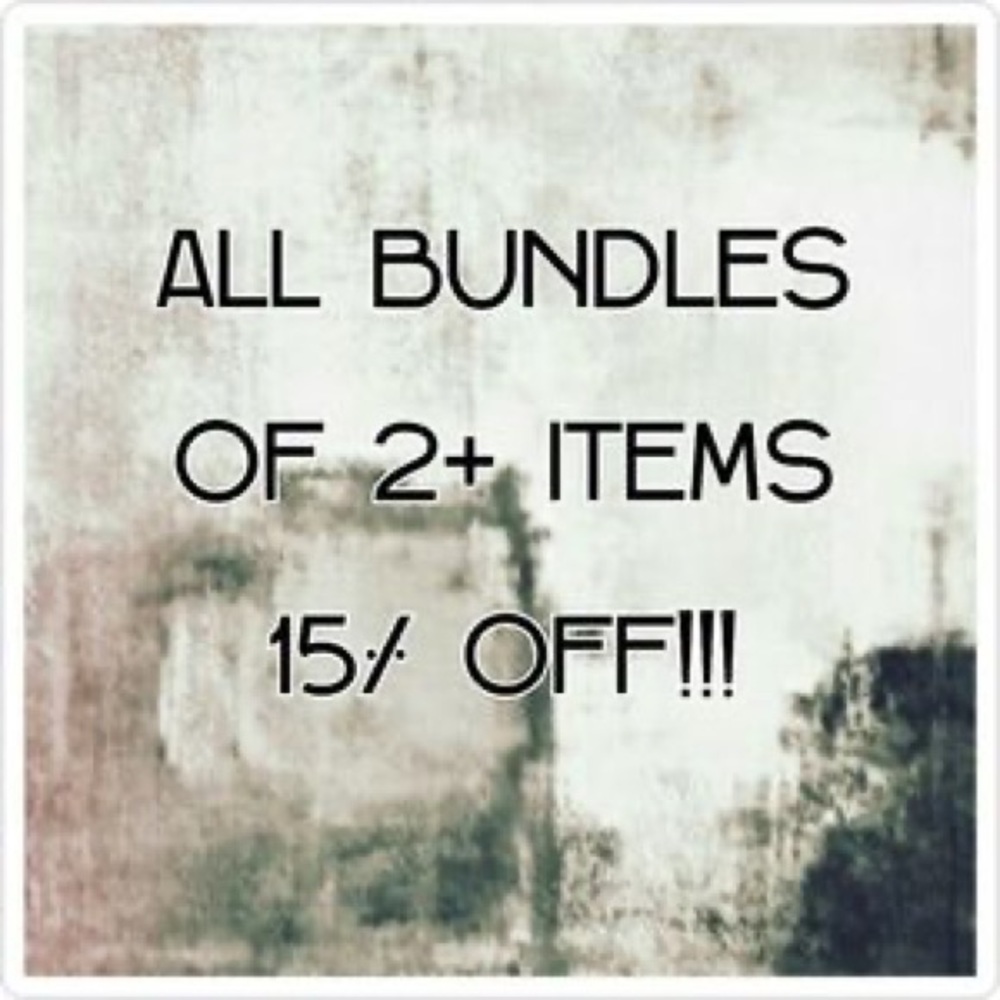 💰💰Bundle 2 or more items for 15% off total 😱